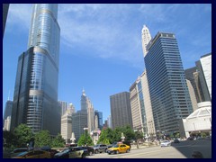 Skyline from the Loop, street level 43 - Trump Tower, Magnificent Mile